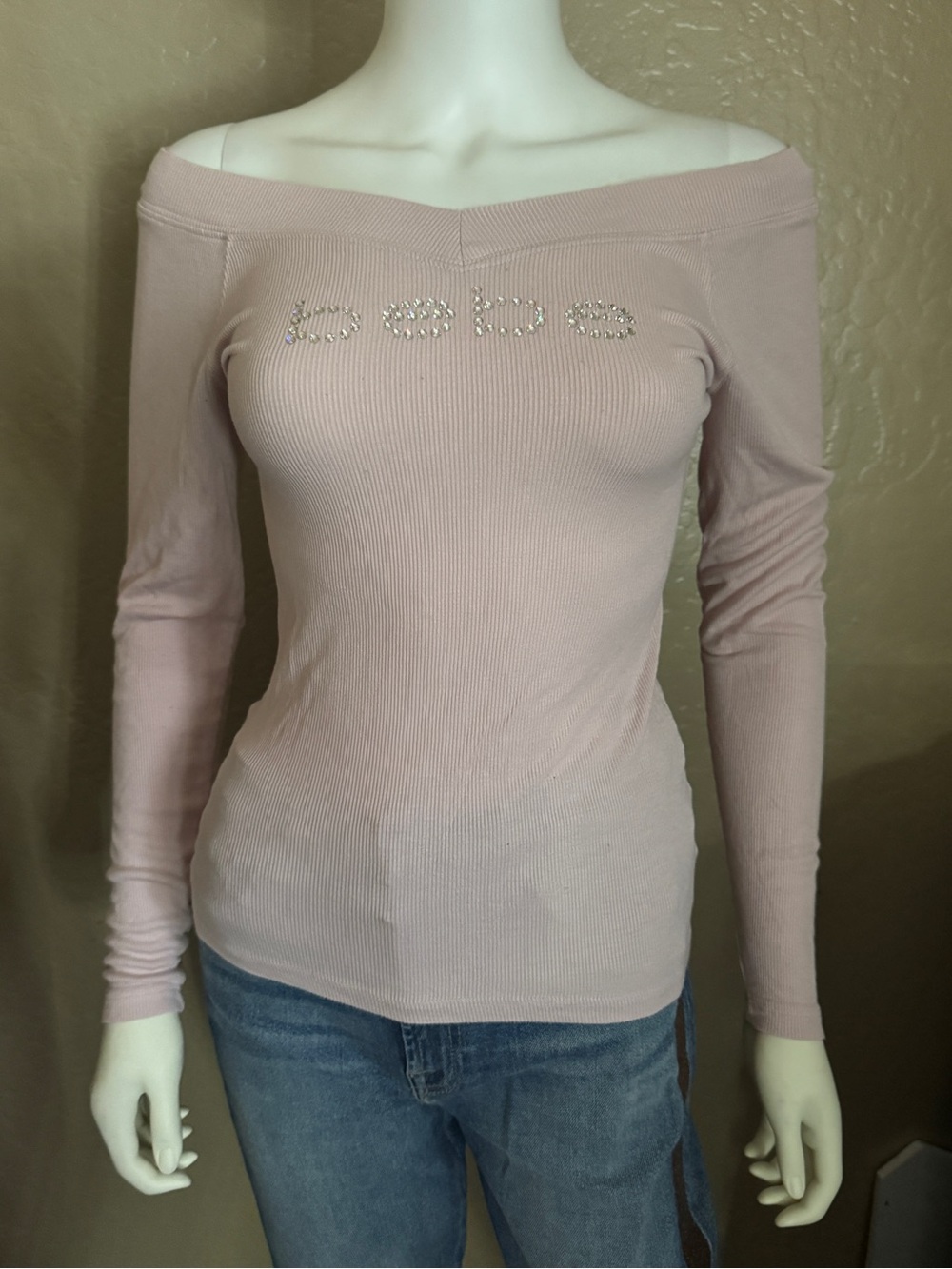 Bebé pink long sleeve top medium